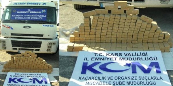 Kars'ta 150 kilo eroin ele geirildi