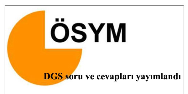 DGS soru ve cevaplar yaymland