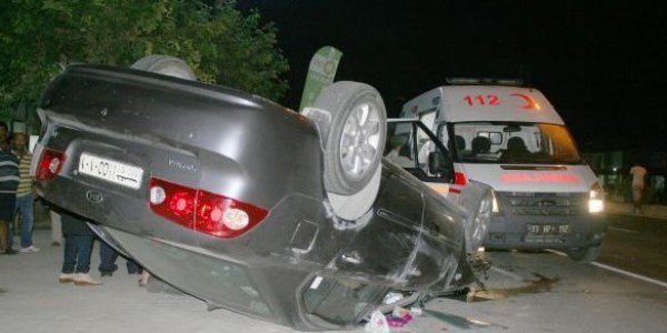 Mersin'de 4 trafik kazas: 2 l, 7 yaral
