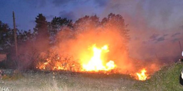 Otlar temizlemek isterken, az kalsn evini yakyordu