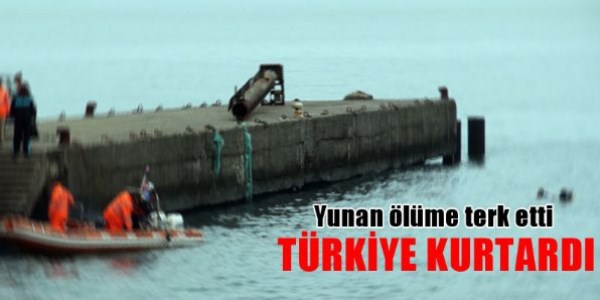 Ege'de, Yunan'n lme terk ettii gmenleri Trkiye kurtard