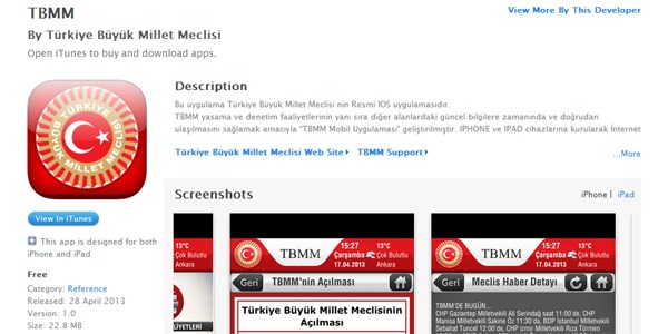 TBMM mobil uygulamasna youn ilgi