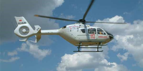 Ambulans helikopter prematre ikizler iin utu