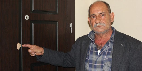 Suriye'den geldii iddia edilen mermi yaralad