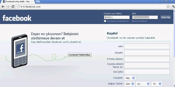 Facebook'ta radikal deiim