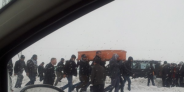 ki gnr kapal olan Cizre-Nusaybin yolu ald