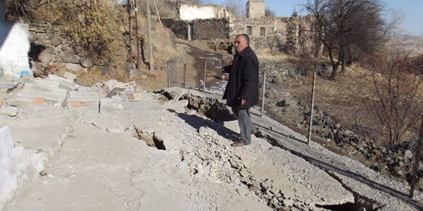 Malatya Milletvekili Veli Ababa, heyelan blgesinde inceleme yapt