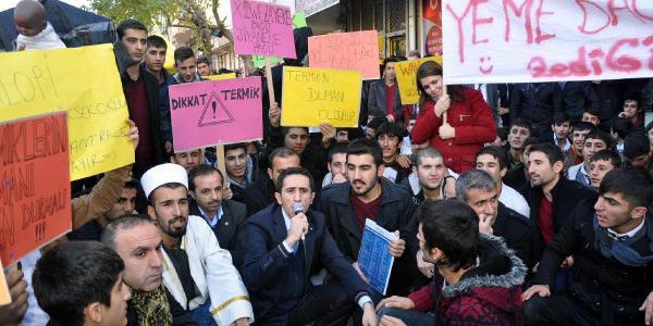 Silopi'de termik santral protestosu