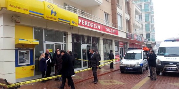 Konya'da PTT ubesinde bakl soygun