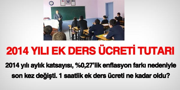 Ek derslere 0,3 kuruluk zam