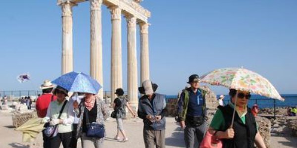 Antalya'ya gelen turistte tarihi rekor
