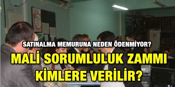 Satnalmac, neden mali sorumluluk zamm alamyor?