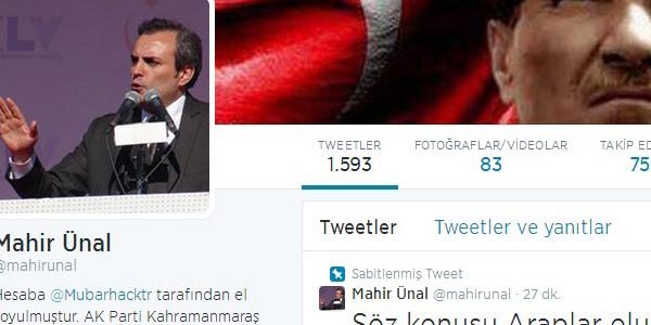 AK Partili Mahir nal'n Twitter hesab hacklendi