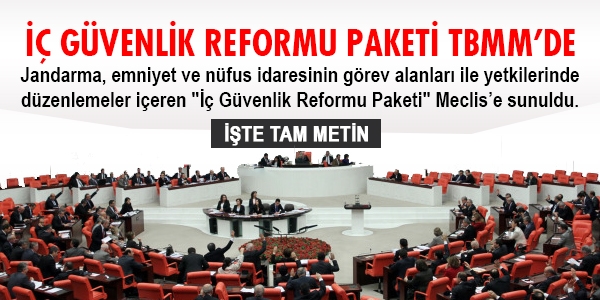  Gvenlik Reformu Paketi TBMM'de