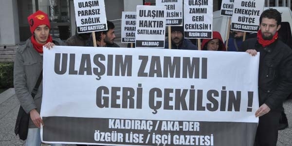 zmir'de ulam zamm protestosu