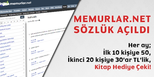 Memurlar.net'in szlk servisi ald