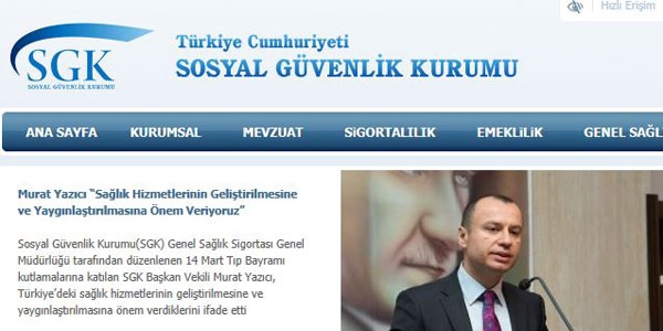 SGK'nn web sitesi en ok ziyaret edilen ikinci site