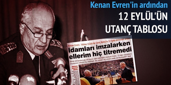 Evren'in ardndan; 12 Eyll'n utan tablosu!