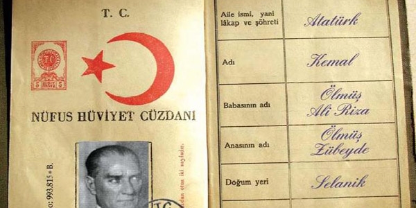 Atatürk'ün ilk nüfus kaydı - Memurlar.Net