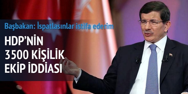 Babakan Davutolu: spatlasnlar istifa ederim