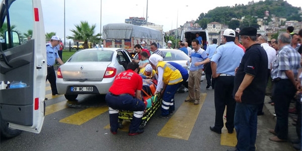 Giresun'da trafik kazas: 4 yaral