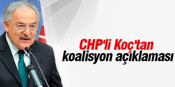 CHP'li Ko: lla koalisyon gibi bir derdimiz yok