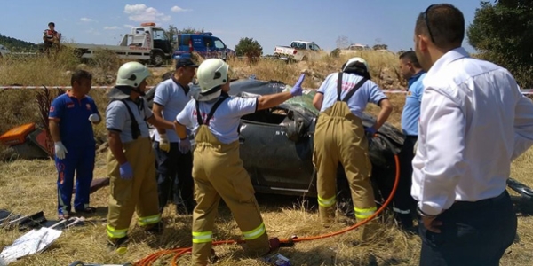 Balkesir'de trafik kazas: 1 l, 3 yaral