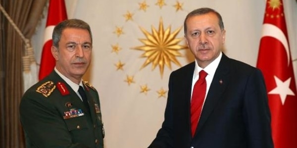 Cumhurbakan Erdoan Orgeneral Akar' kabul etti