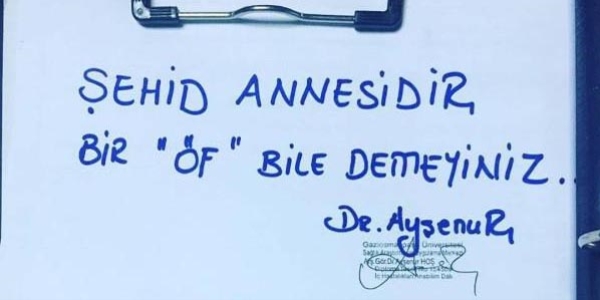 Doktordan not: ehit annesidir 'f' bile demeyin!