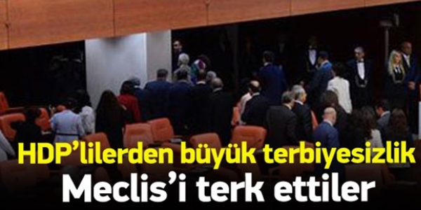 HDP, Meclis'i terk etti