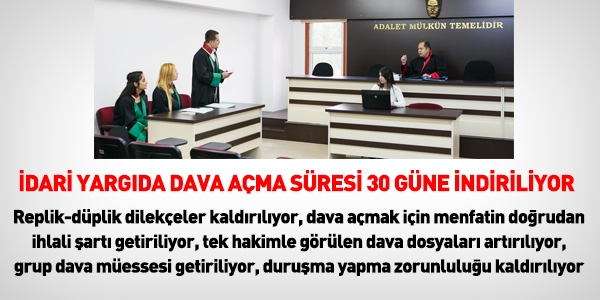 dari yargda dava ama sresi 30 gne iniyor