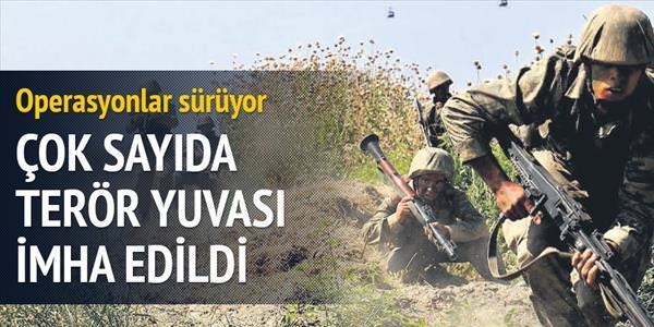 Ar Da'nda ok sayda terr yuvas imha edildi