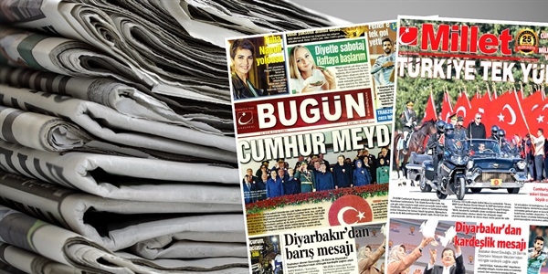 Bugn ve Millet gazetesinin bugnk manetleri