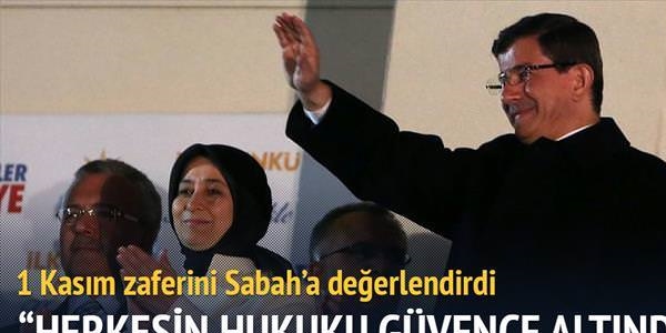 Davutolu: Adaletten ve sevgiden taviz verilmeyecek