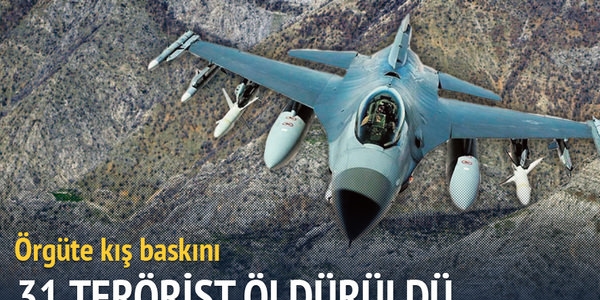 PKK'ya k baskn 31 terrist ldrld
