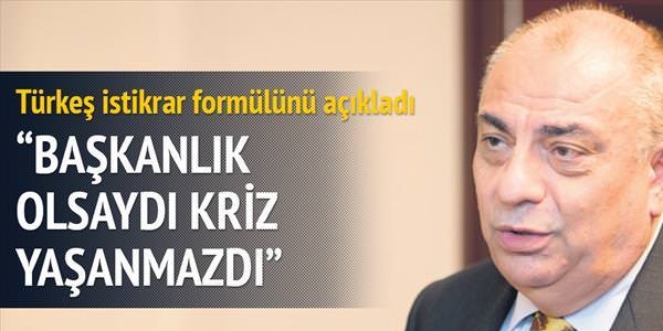 Trke: Bakanlk olsayd kriz yaanmazd