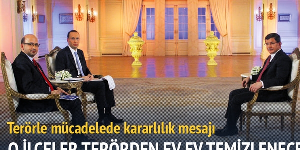 Davutolu: O ileler terrden ev ev temizlenecek