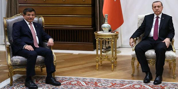Erdoan, Davutolu'nu Cumhurbakanl Klliyesi'ne kabul etti