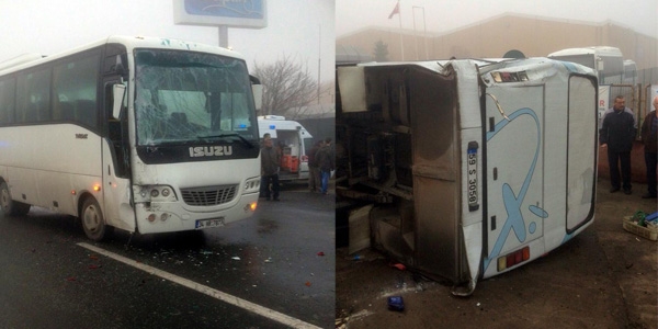 Tekirda'da trafik kazas: 10 yaral