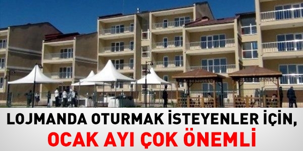 Lojmanda oturmak isteyenler, Ocak aynda beyanname vermeli