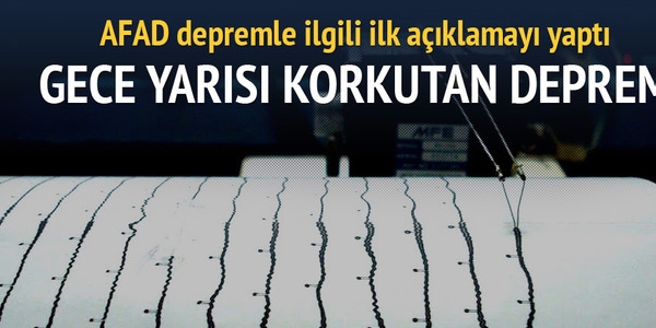 Ege'de 4,2 byklnde  korkutan deprem