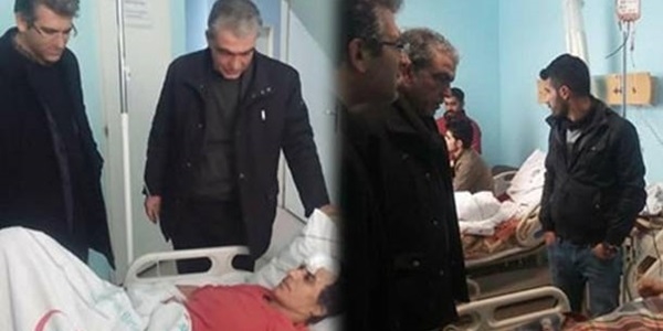 HDP'li vekilden PKK terristlere hastanede ziyaret