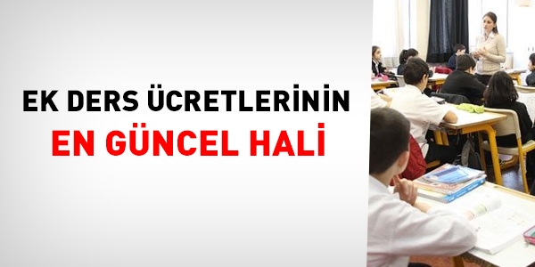 Ek ders cretlerinin gncel hali