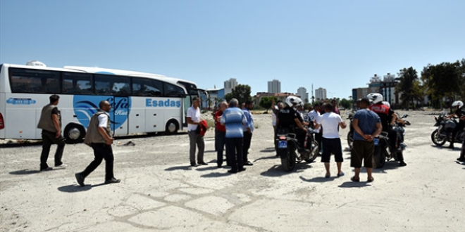 Mersin'de otogar gerginlii: 10 kii gzaltnda