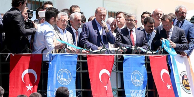 Erdoan: amlca'da bir mabedimiz ykseliyor