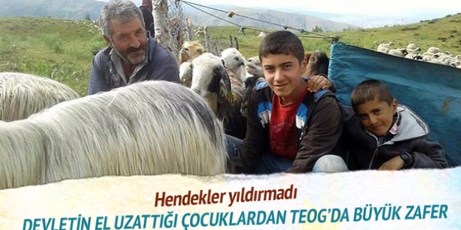 Hendekler yldrmad TEOG'da birinci oldular