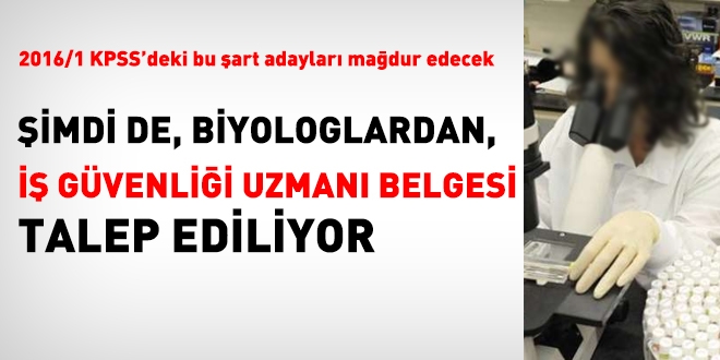 imdi de biyologlardan SG belgesi isteniyor