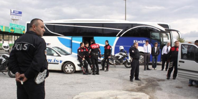 stanbul polisini alarma geiren otobs