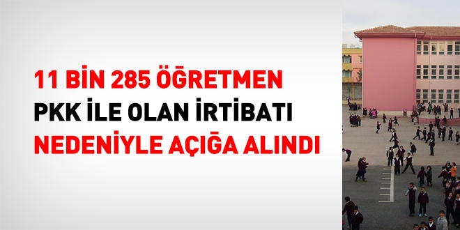 11 bin 285 retmen, PKK'dan aa alnd