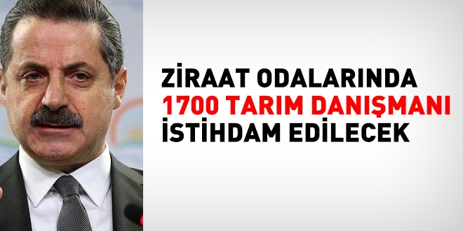 Tarm Bakanl, bu yl 1700 tarm danman alacak